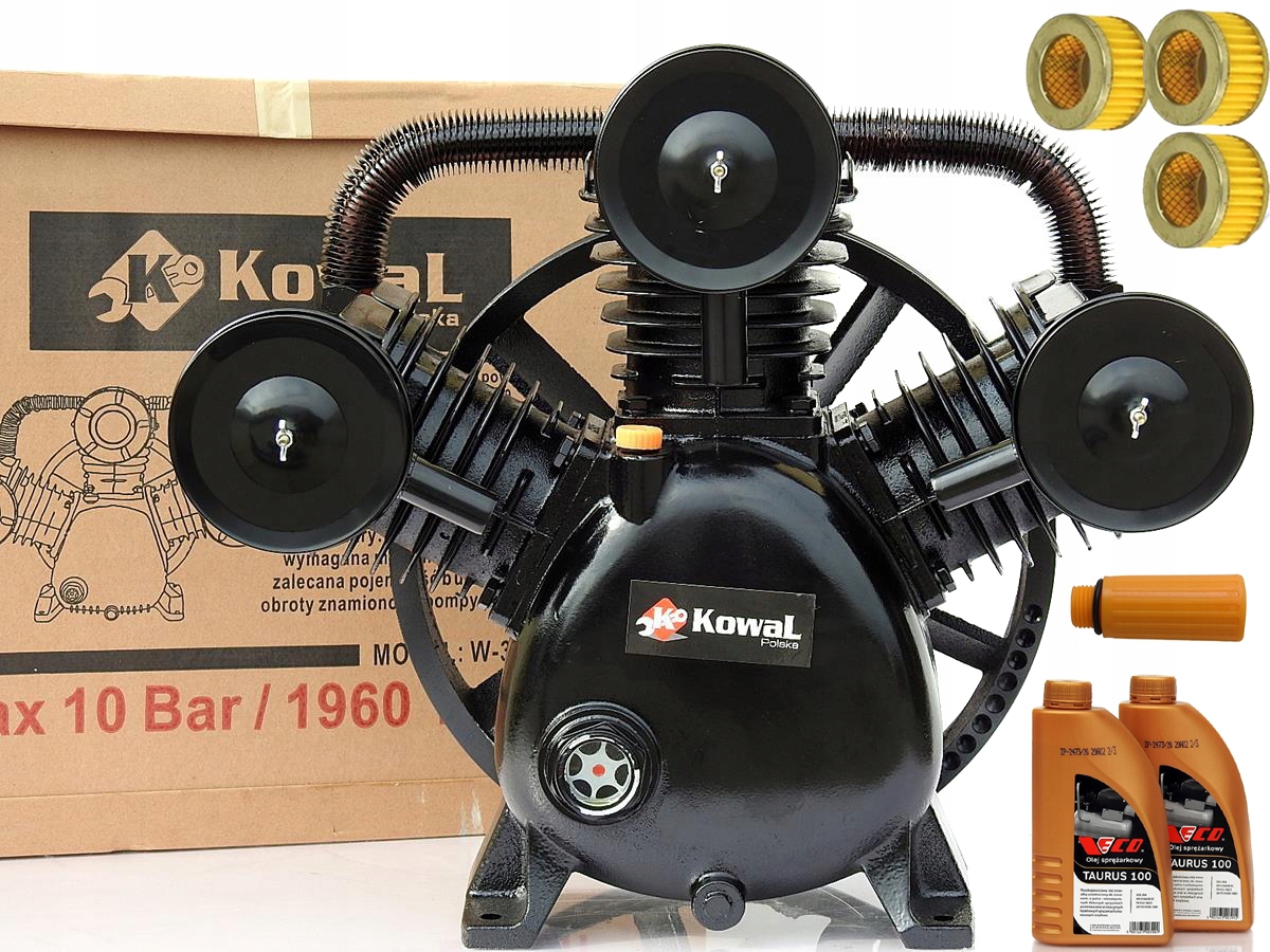 Olejový kompresor Kowal Polska 3100W 10BAR 500 l 10 bar